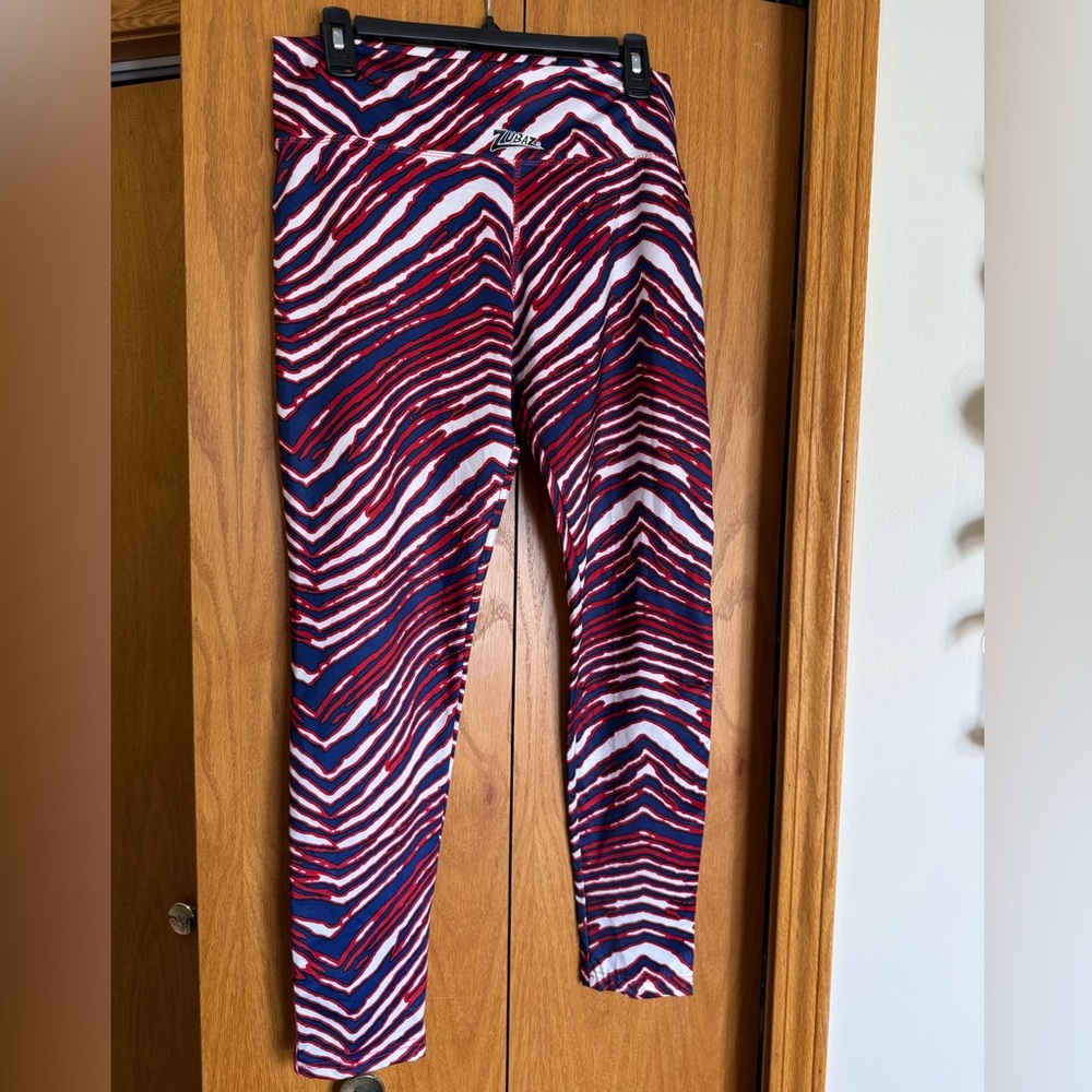 LIGHTLY USE: Majestic Navy, Red & White ZUBA Stripe Leggings